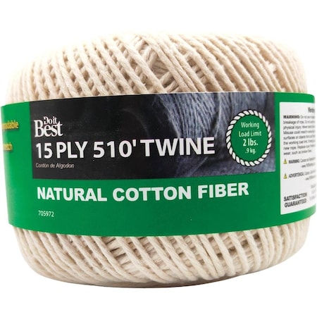 All-Source 15-Ply x 510 Ft. Natural Cotton Twine 705972